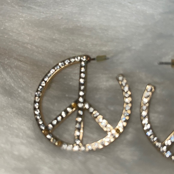 Peace sign hoops - Picture 2 of 4